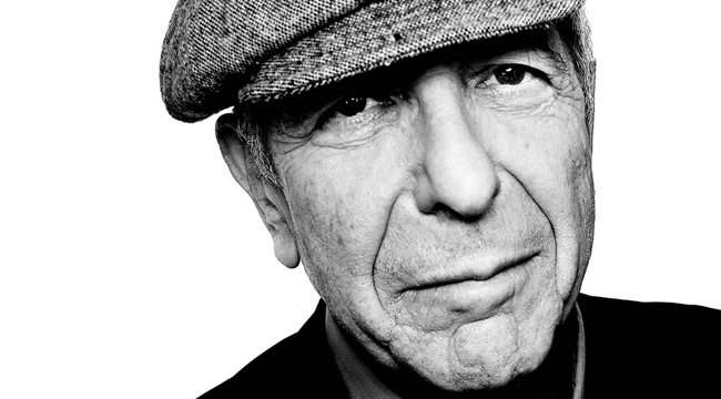 Promotional photograph of Leonard Cohen.