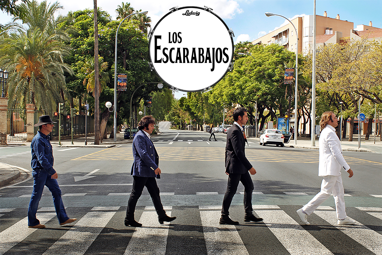 Fotografía promocional de Los Escarabajos