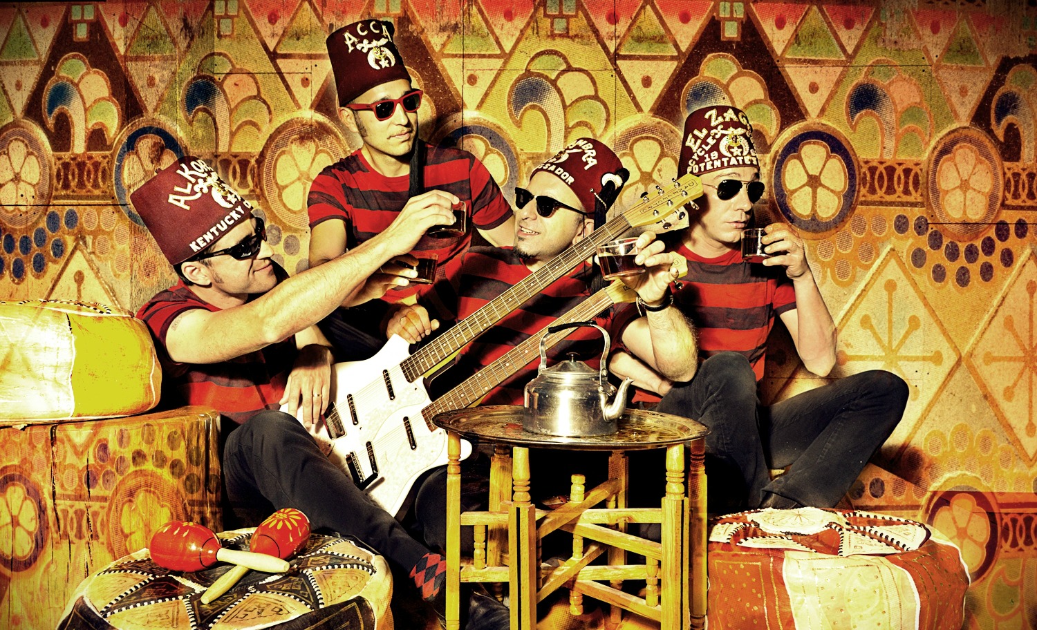 Promotional photograph of Los Twangs.