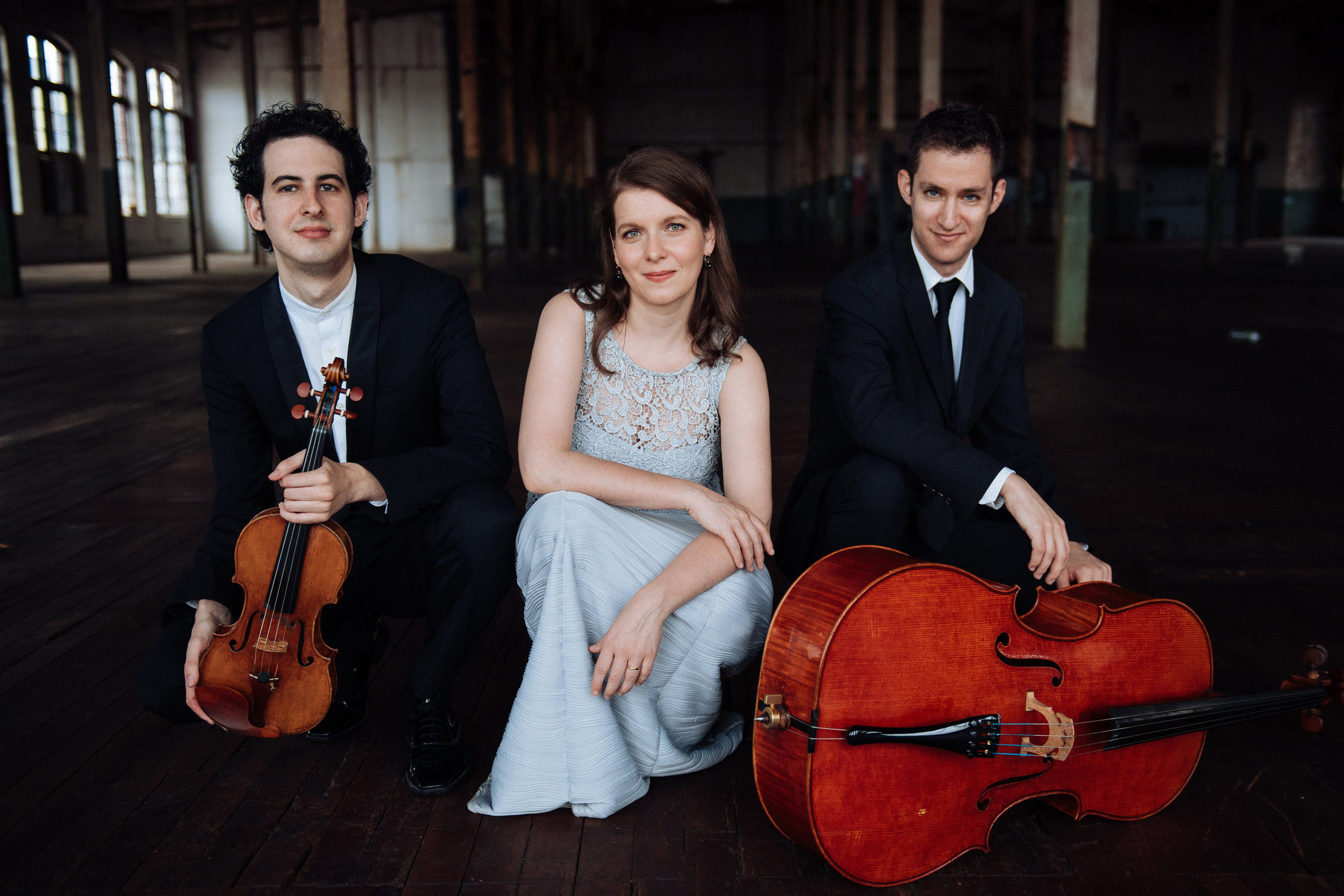 Promotional photograph of Lysander Piano Trio.
