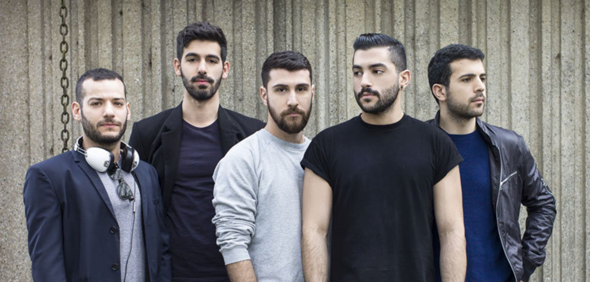 Promotional photograph of Mashrou Leila.