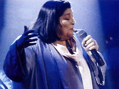 Fotografia promocional de Mercedes Sosa.