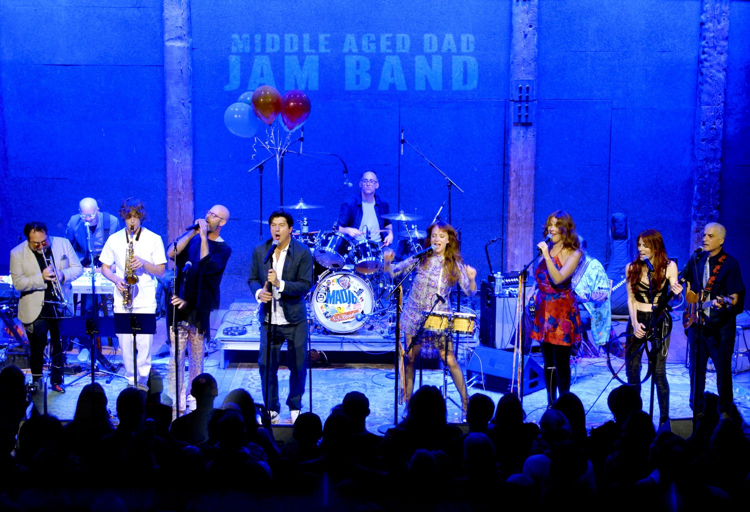 Promotional photograph of Middle Aged Dad Jam Band.