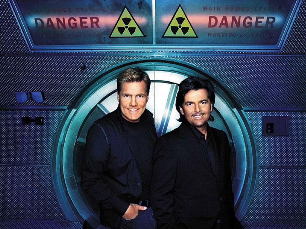 Promotional photograph of Modern Talking.
