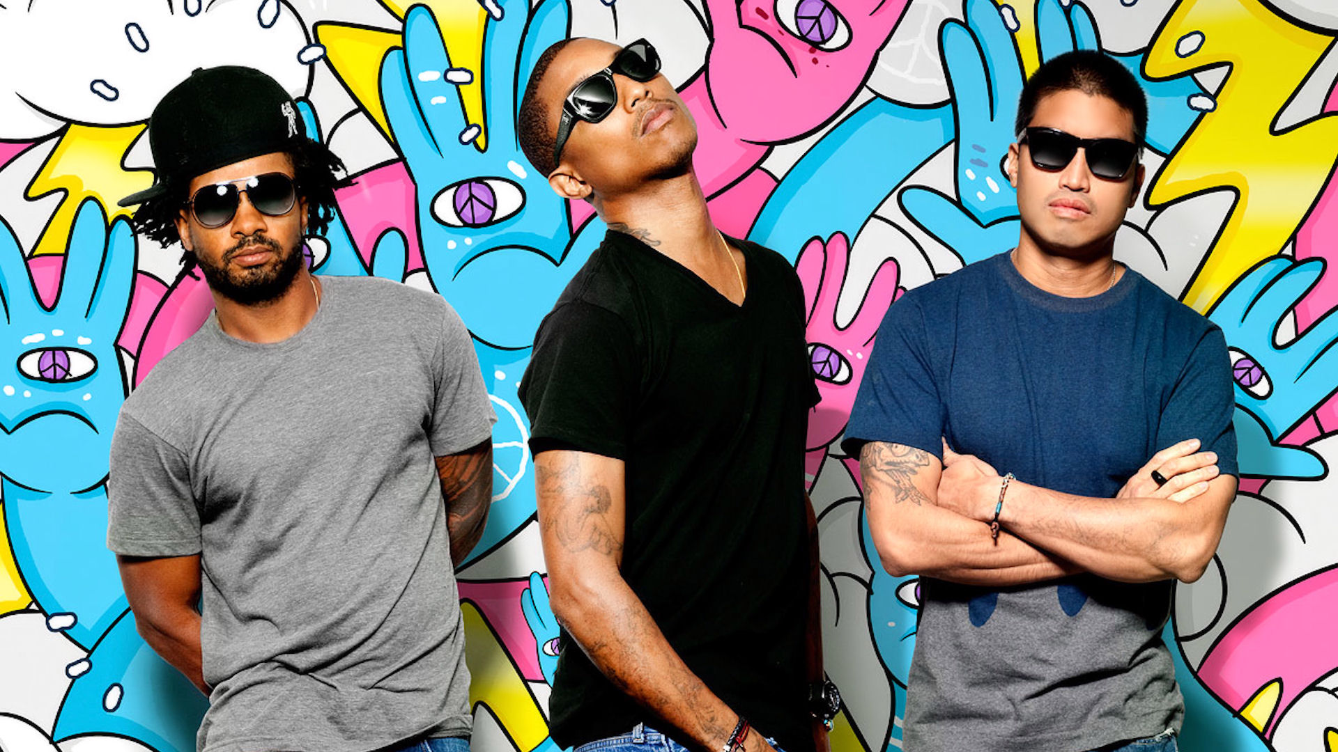 Fotografía promocional de N.E.R.D.