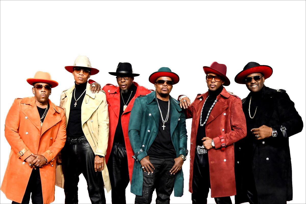 Promotional photograph of New Edition.
