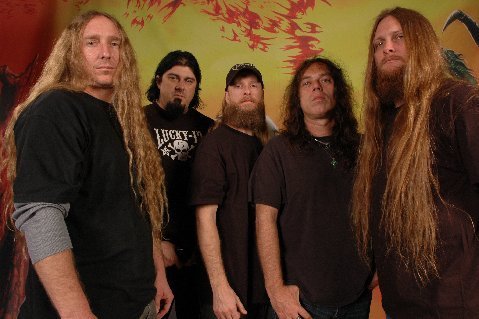 Promotional photograph of Obituary.
