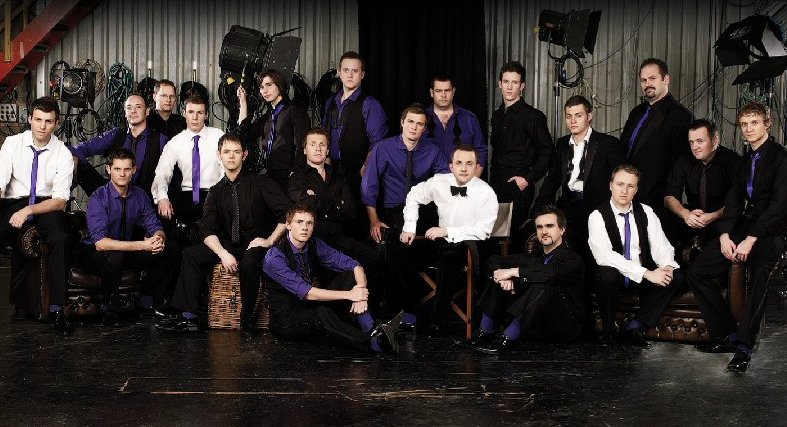 Promotional photograph of Only Men Aloud.