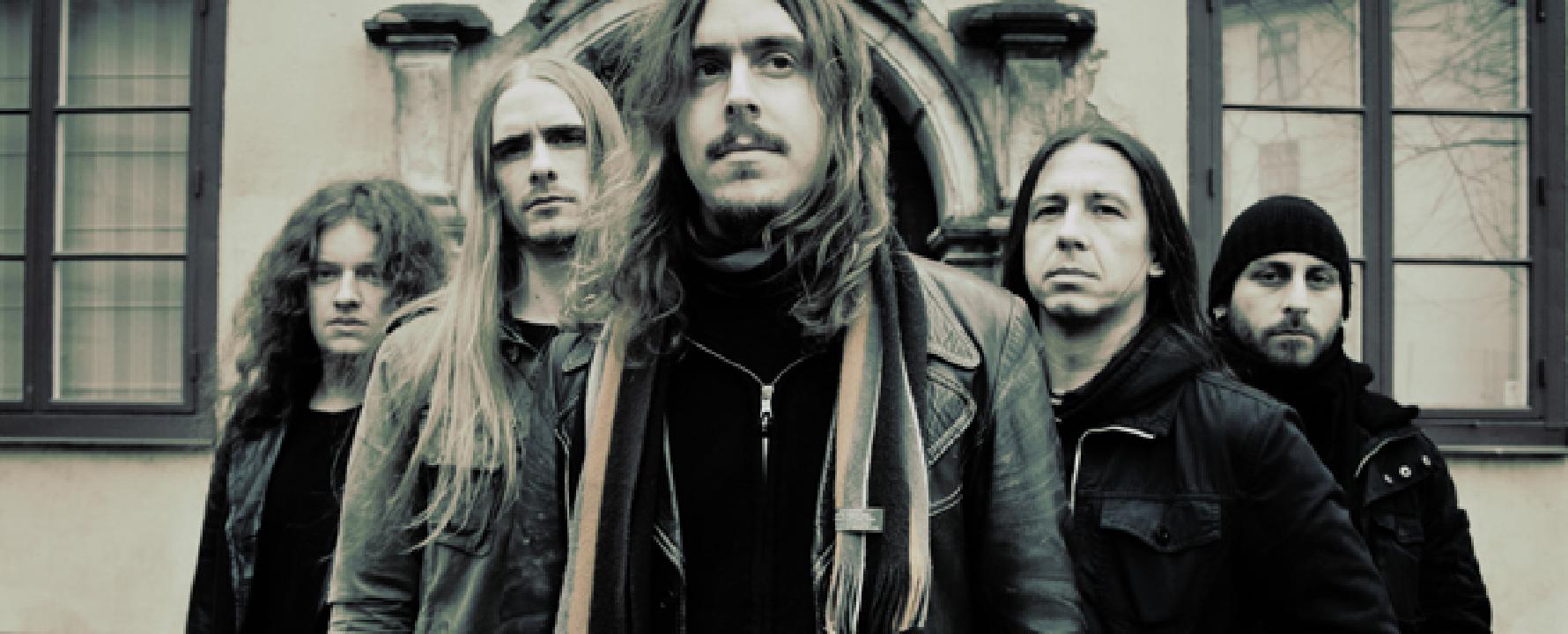 Promotional photograph of Opeth.