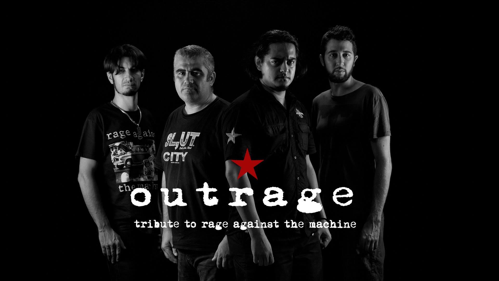 Fotografía promocional de Outrage Against The Machine