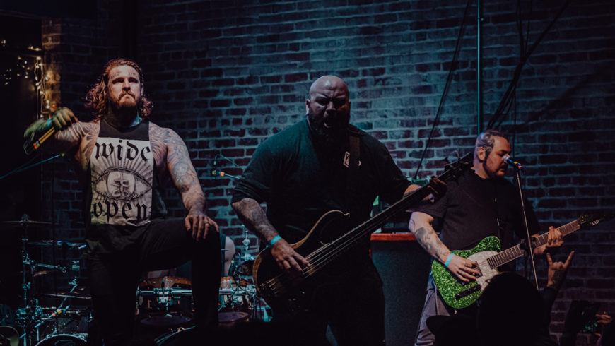 Promofoto von Concierto de Ingested + Ov Sulfur en Portland.
