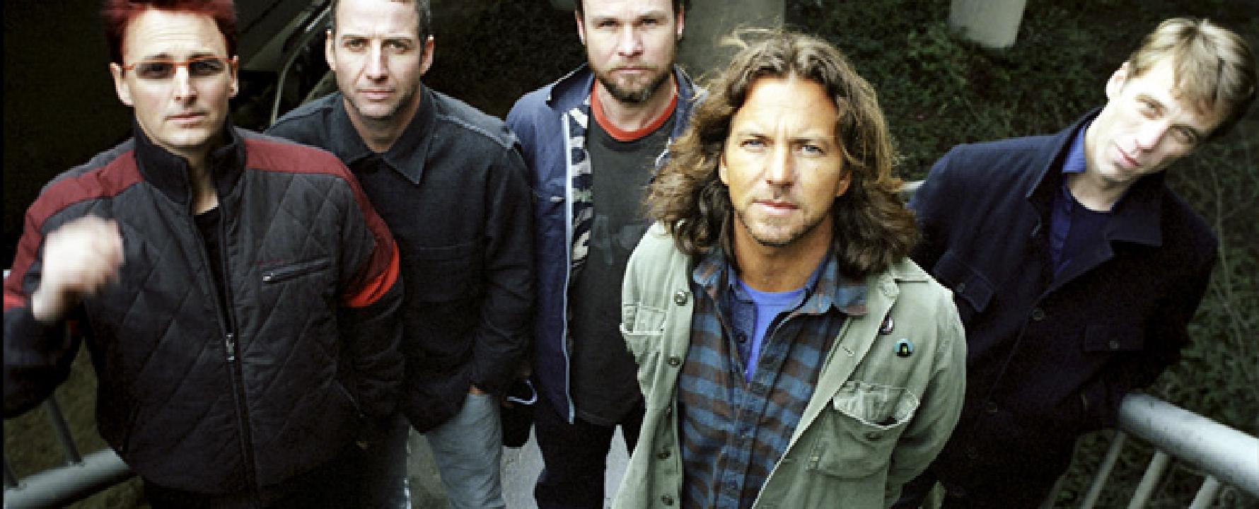 Promotional photograph of Pearl Jam.