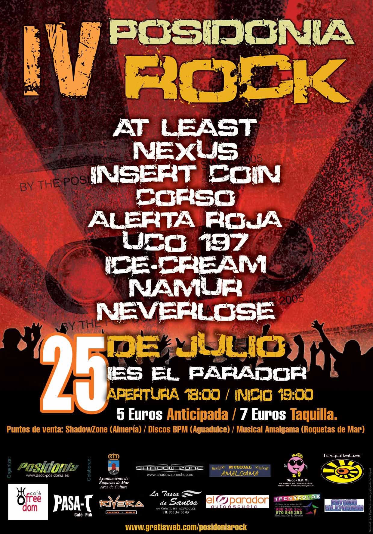 Fotografia promocional de Posidonia rock.