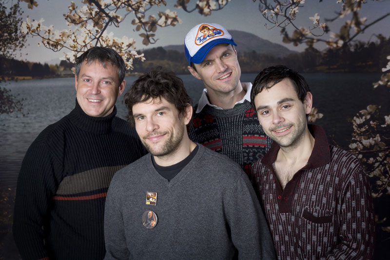 Promotional photograph of Propagandhi.