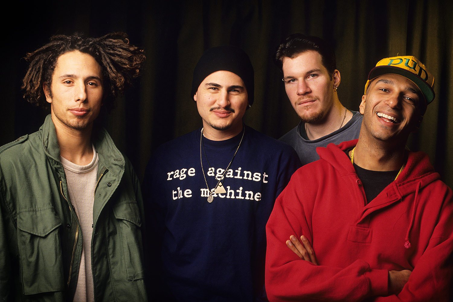 Promotional photograph of Rage Against the Machine.
