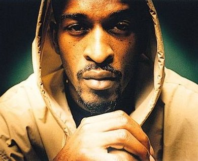 Promotional photograph of Rakim.