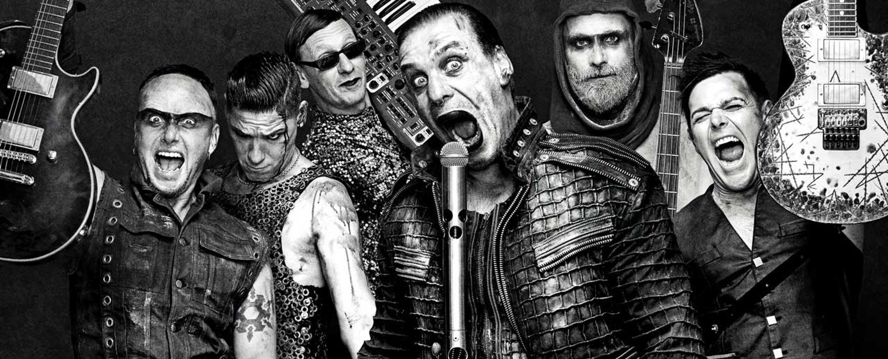 Promotional photograph of Rammstein.