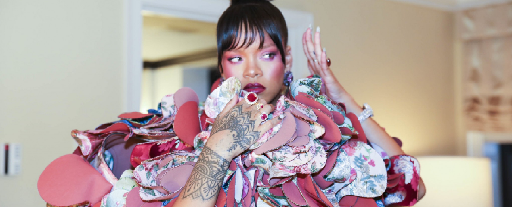 Promotional photograph of Rihanna.