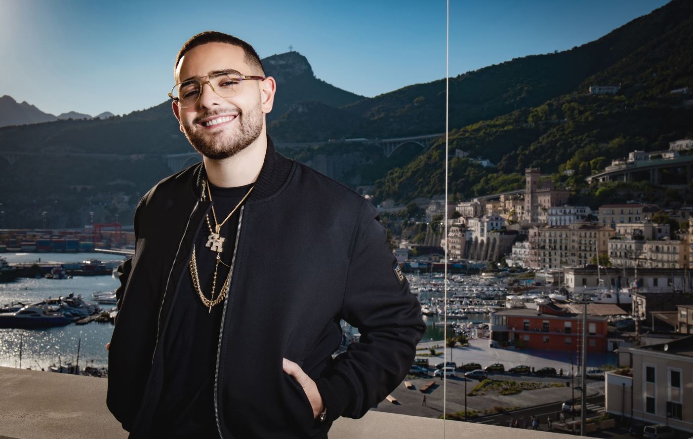 Fotografía promocional de Rocco Hunt