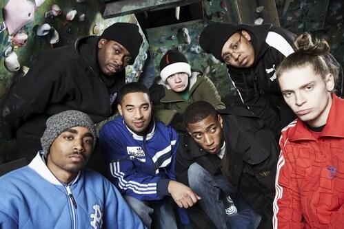Promotional photograph of Roll Deep.