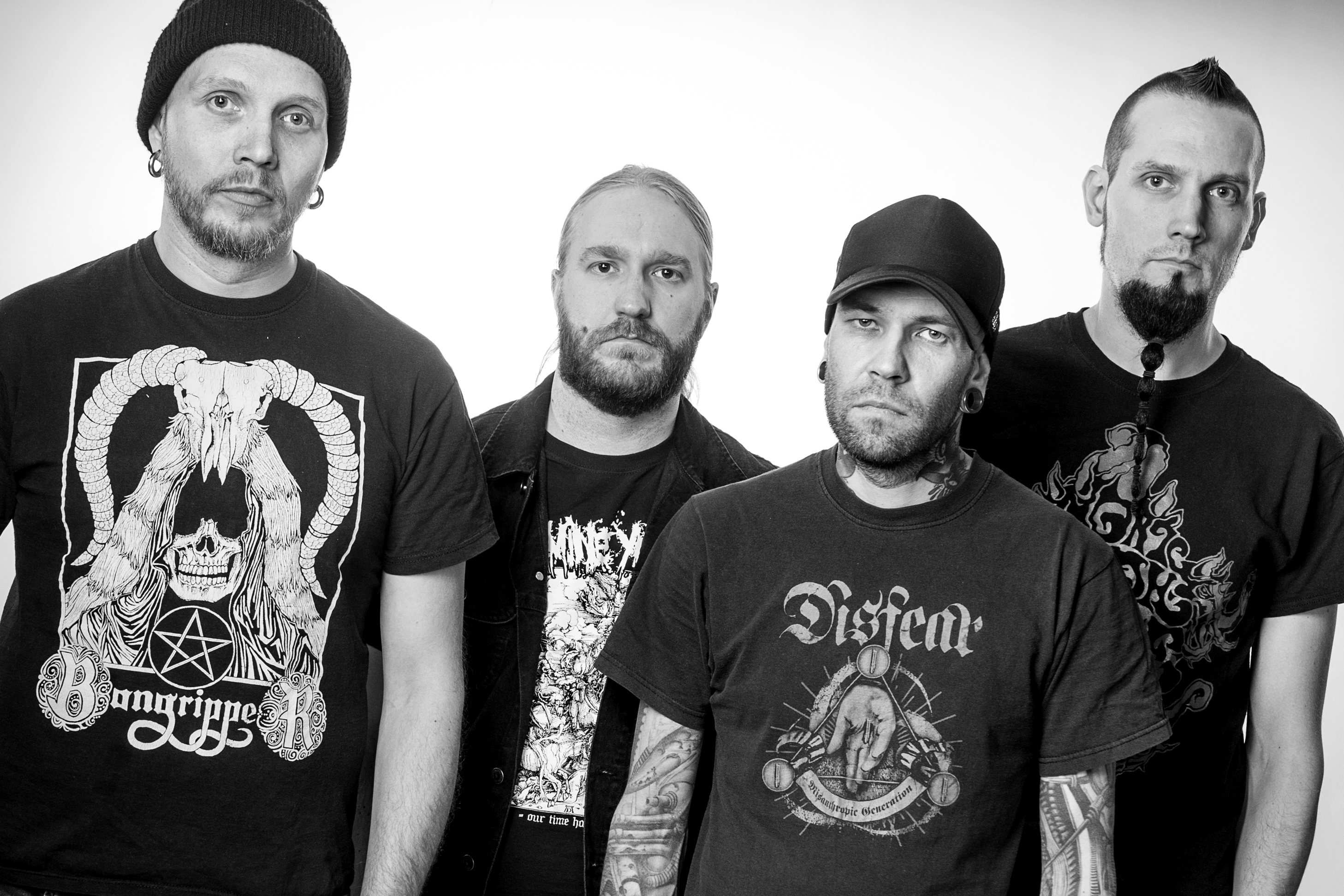 Promotional photograph of Rotten Sound.
