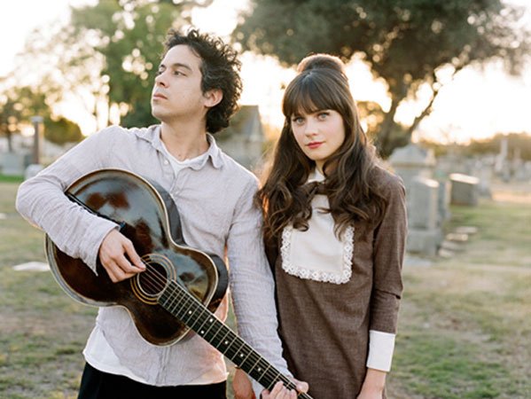 Promotional photograph of She & Him.