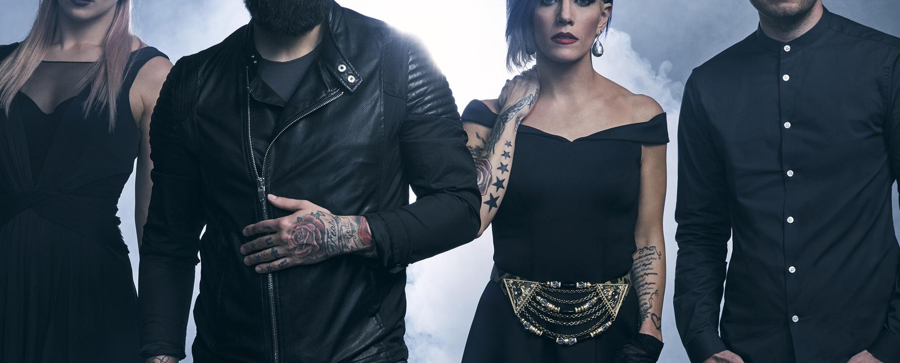 Promotional photograph of Skillet.
