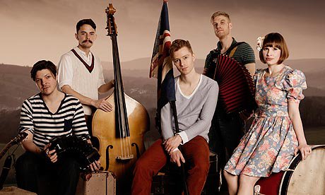 Promotional photograph of Skinny Lister.