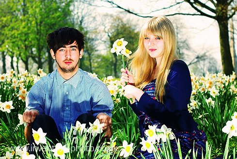 Promotional photograph of Slow Club.