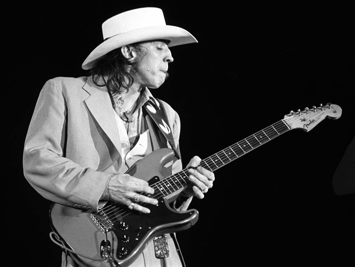 Fotografía promocional de Stevie Ray Vaughan