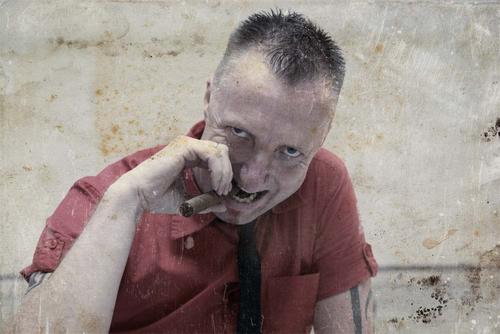 Promofoto von Concierto de Suicide Commando en Karlsruhe.