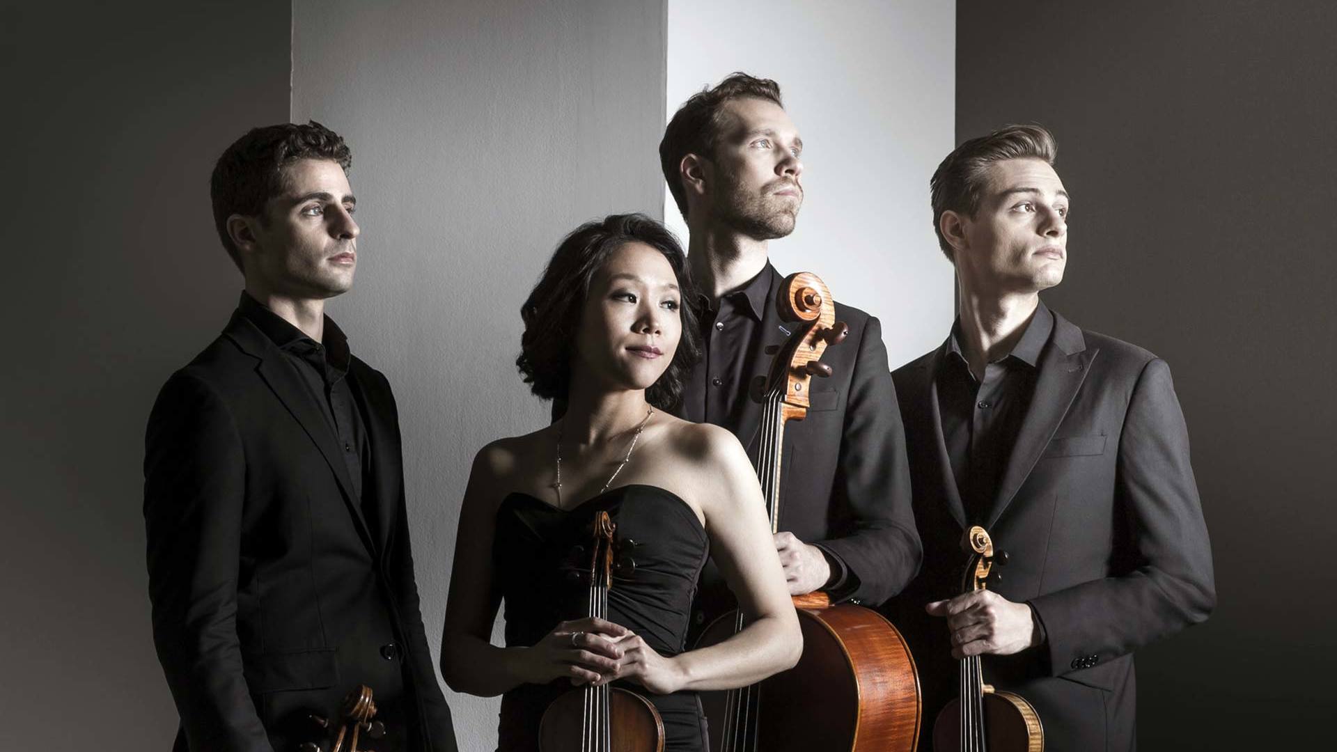 Promotional photograph of Concierto de Tesla String Quartet en Oxford.