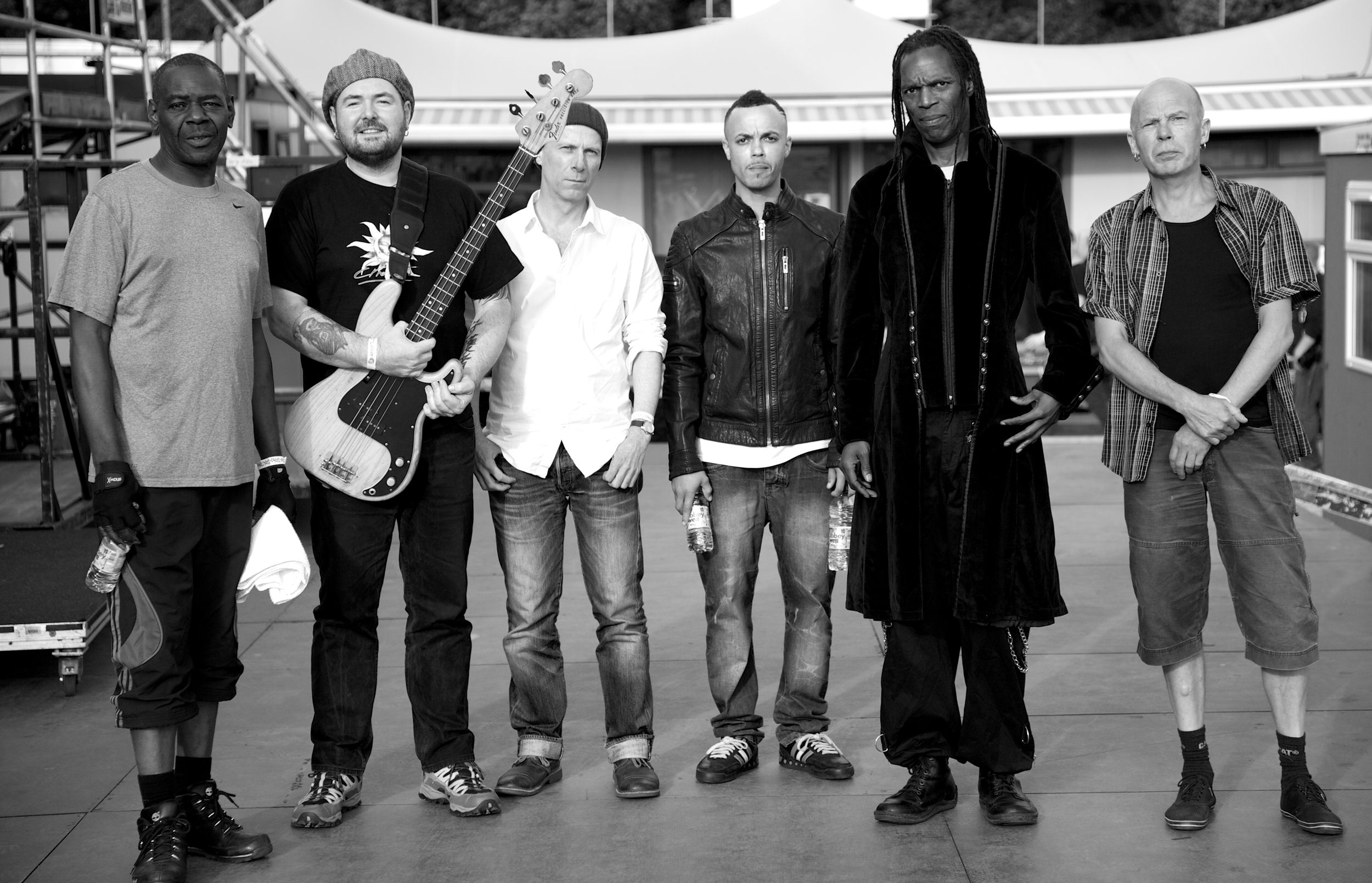 Promotional photograph of The Beat feat. Ranking Roger.