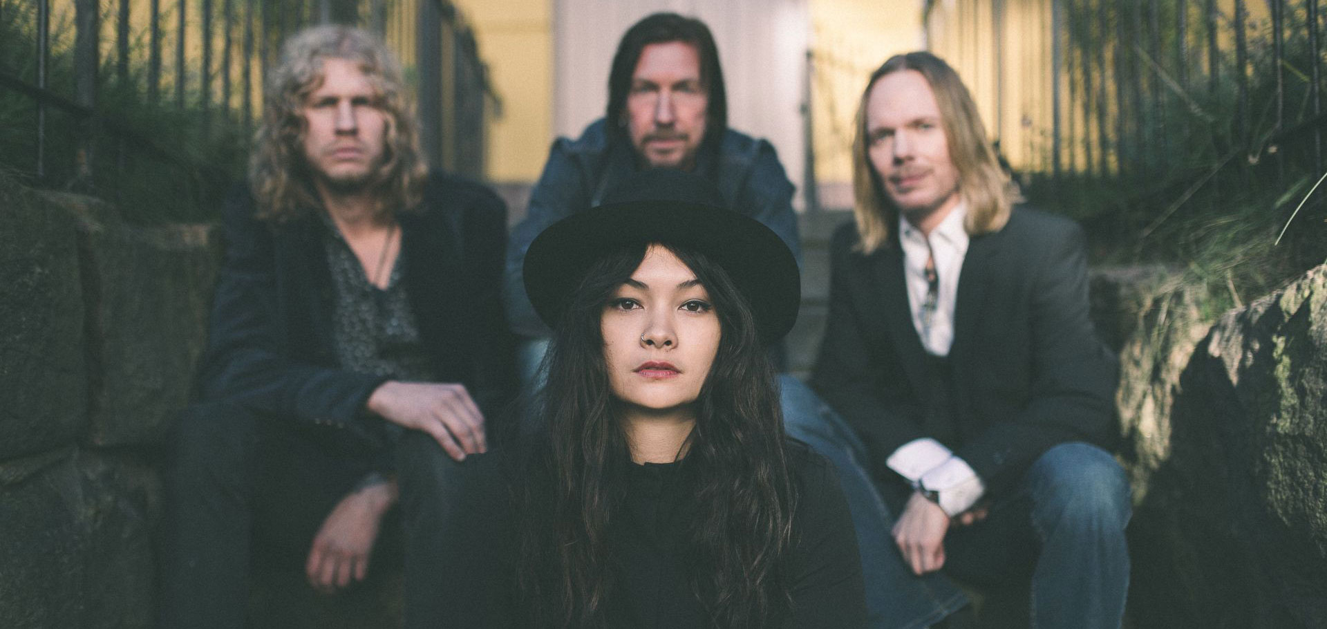 Promotional photograph of The Black Marbles.