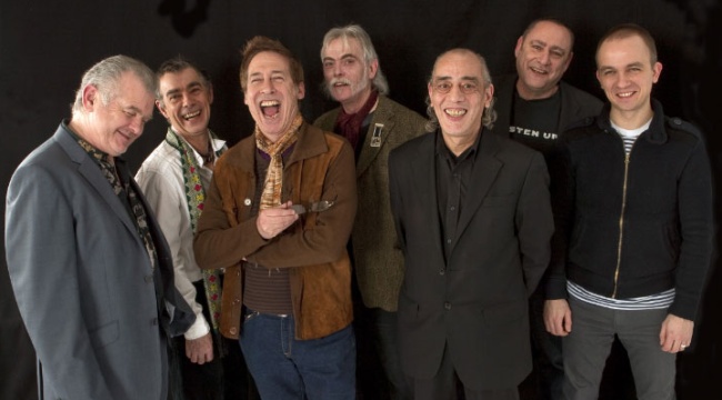 Promotional photograph of The Blockheads.
