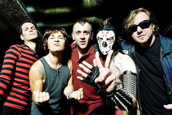 Promotional photograph of The Dwarves.