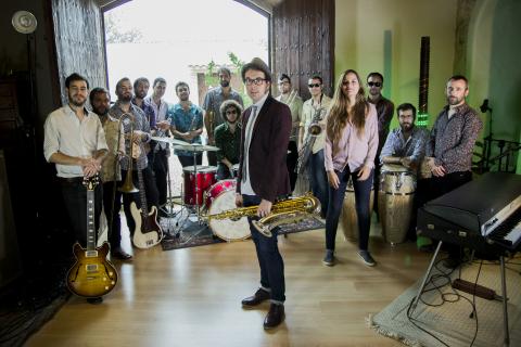 Fotografía promocional de The Gramophone Allstars Big Band