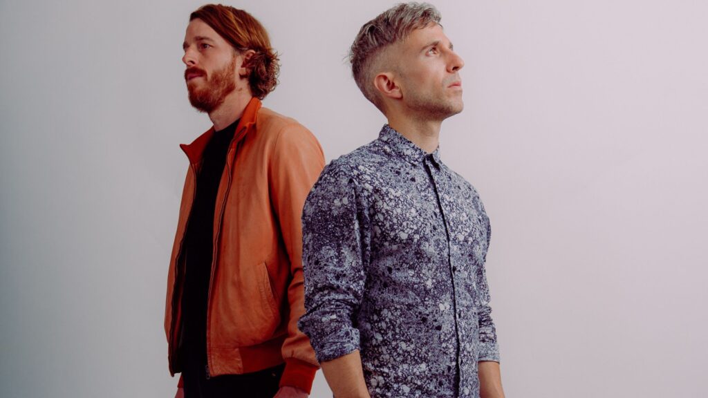 Promotional photograph of The Hoosiers.