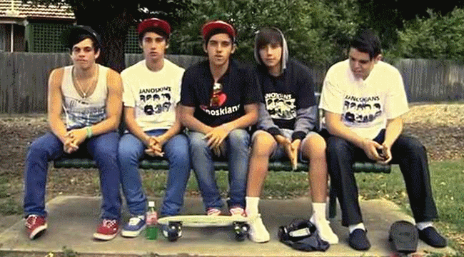Promotional photograph of The Janoskians.