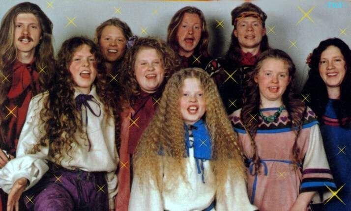 Promofoto von The Kelly Family.