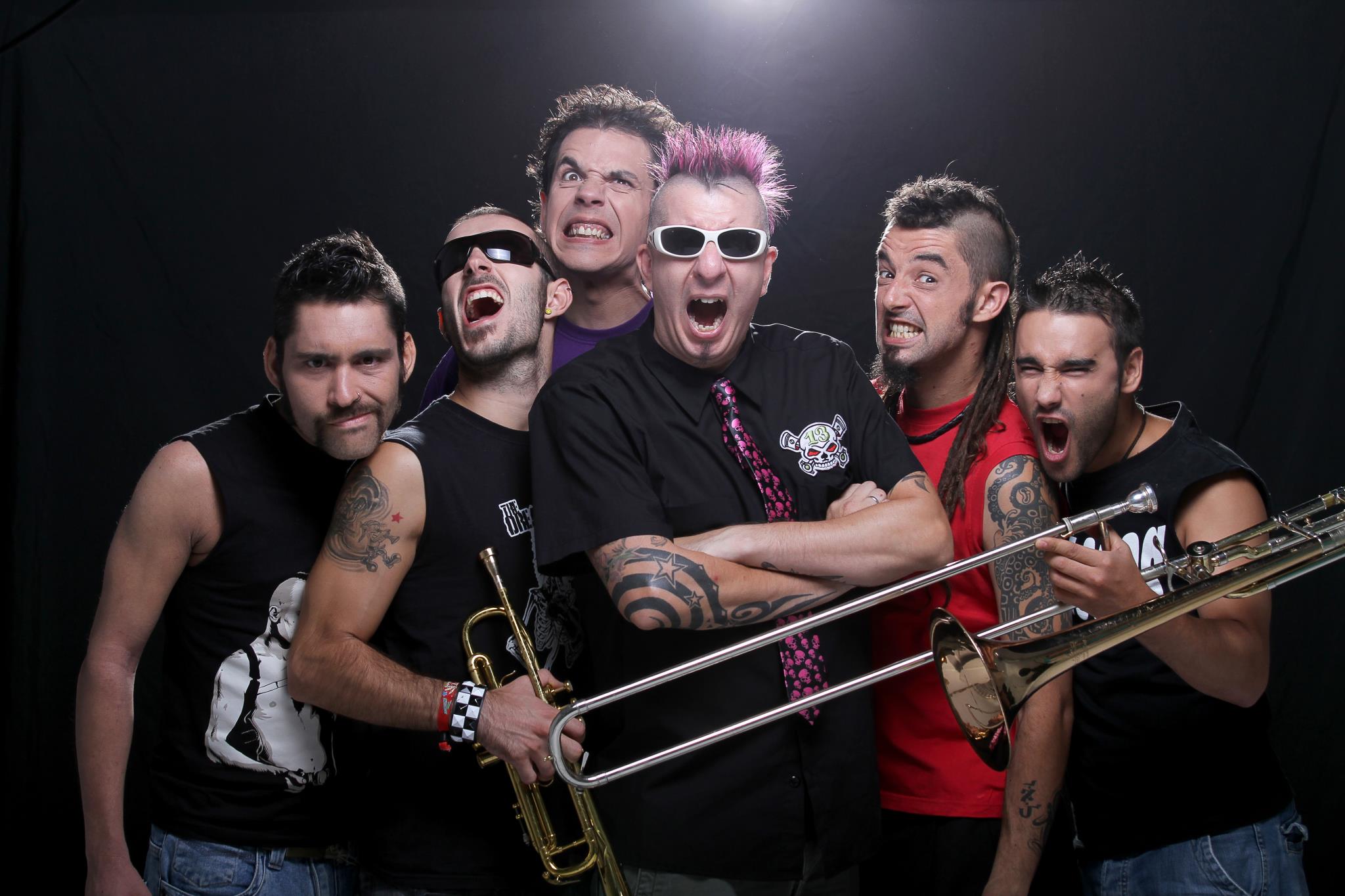 Promotional photograph of The Locos.