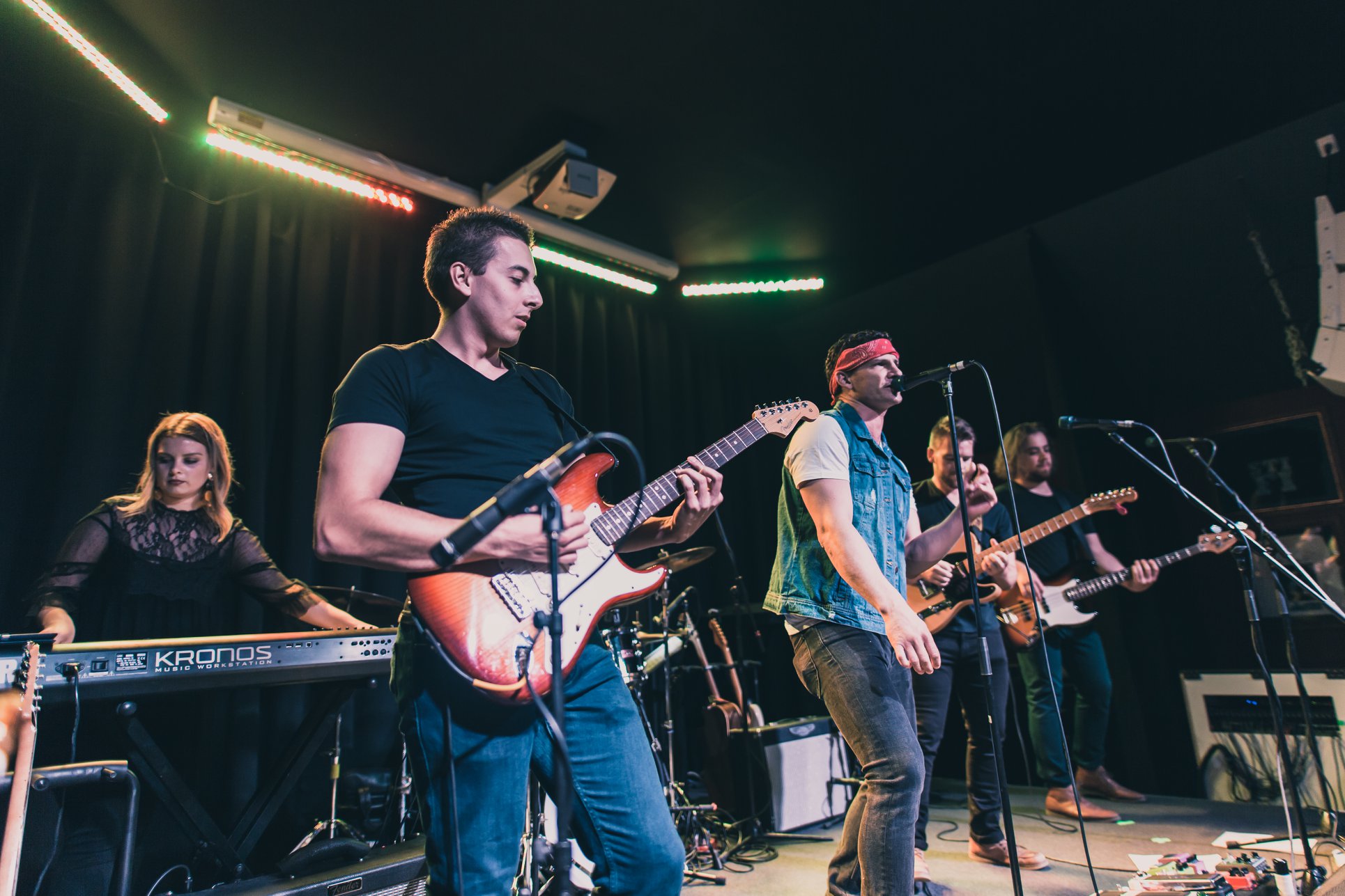 Promotional photograph of The Midnight Band.