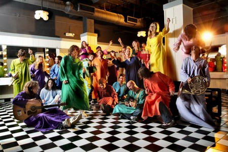 Promotional photograph of The Polyphonic Spree.