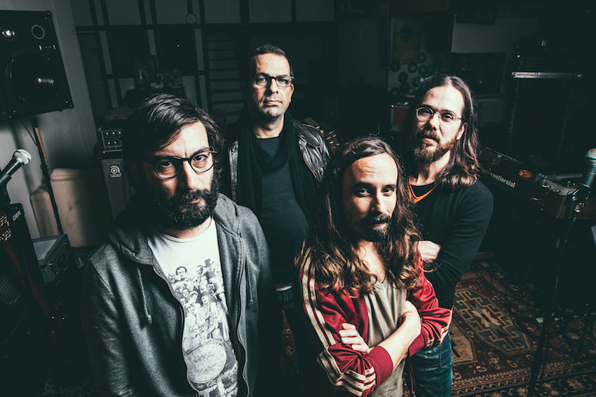 Promotional photograph of The Quartet of Woah!.