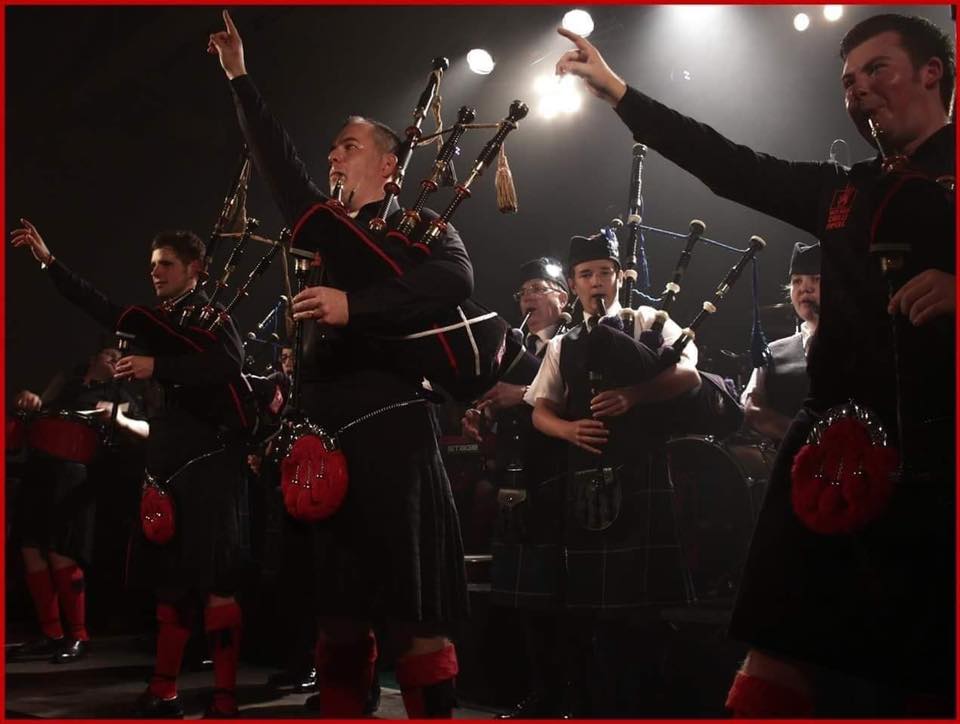 Fotografía promocional de Concierto de Red Hot Chilli Pipers en Berlín