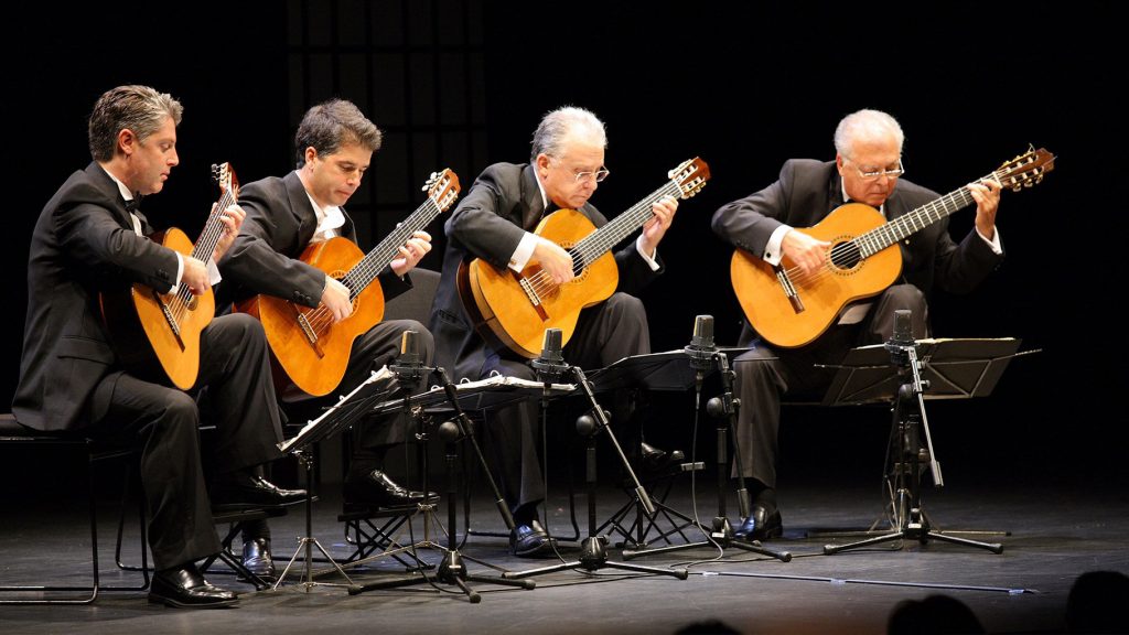 Fotografia promocional de The Romeros Guitar Quartet.