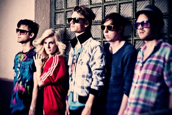 Promotional photograph of The Sounds.