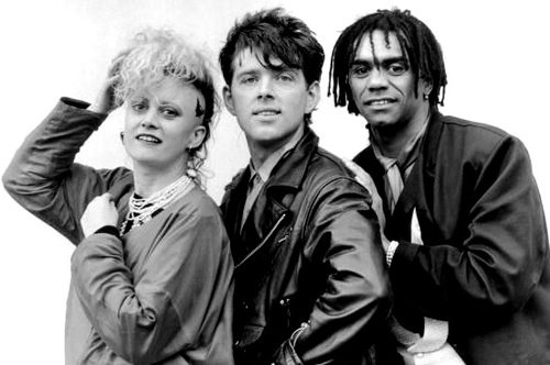 Fotografia promocional de Thompson Twins.