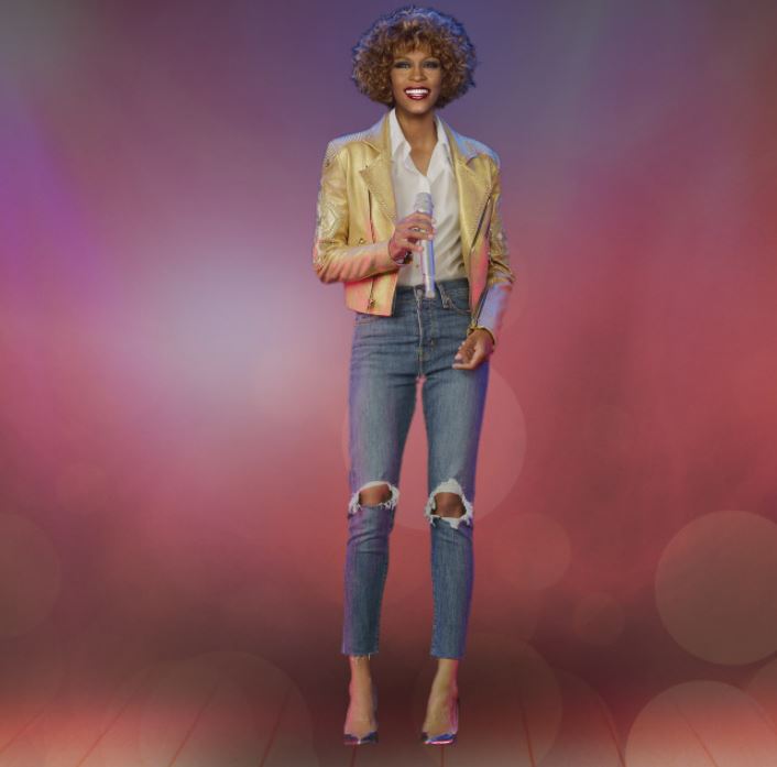 Promofoto von Whitney Houston Hologram Tour.
