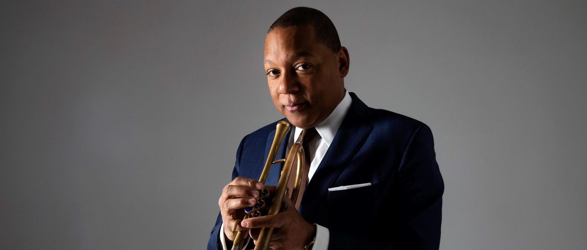 Promotional photograph of Wynton Marsalis.